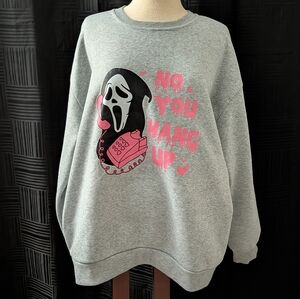 Ghostface / scream “no, you hang up” sweatshirt